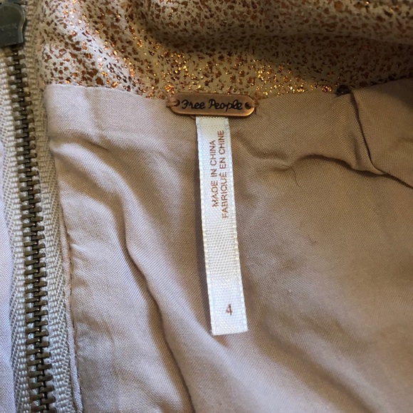 free people size 4 sparkly pink bodycon skirt - Picture 3 of 4